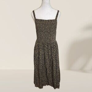 Old Navy Smocked Leopard Print Dress